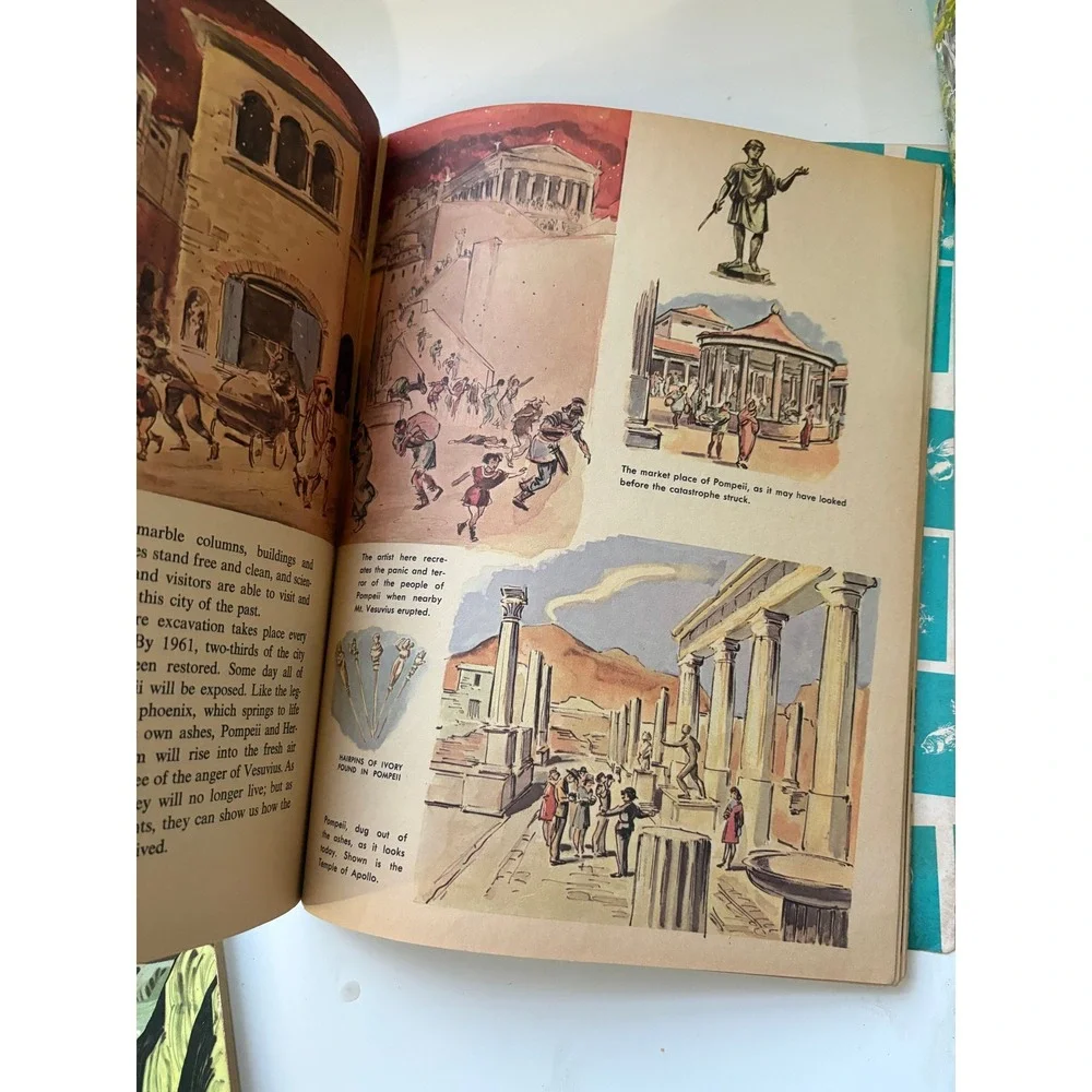 Vintage 1962 How and Why Wonder Book of Lost Cities Softcover Irving Robbin 5029